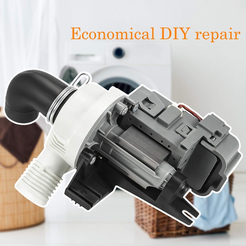 [2025 Upgraded]W10536347 Washer Drain Pump Assembly, Exact for Whirl.pool Cabrio,
