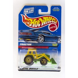 Hot Wheels Mattel 1998 1:64 Scale Green & Yellow Tractor Die Cast Car Collector #145