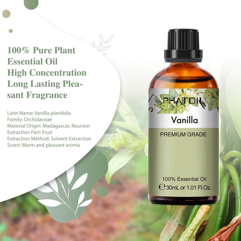 PHATOIL Aroma Oil, Vanilla, 1.0 fl oz (30 ml), Essential