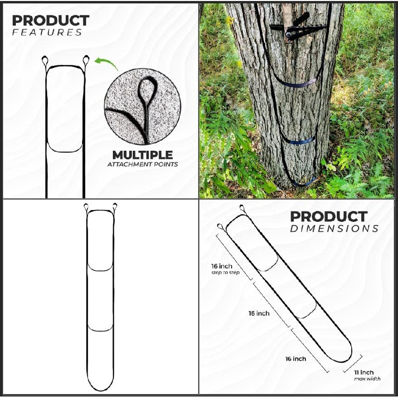 HANG N' BANG 3 Step Climbing Aider for Hunting