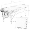 BestMassage Massage Bed Portable Massage Table 28 inche Wide Lash