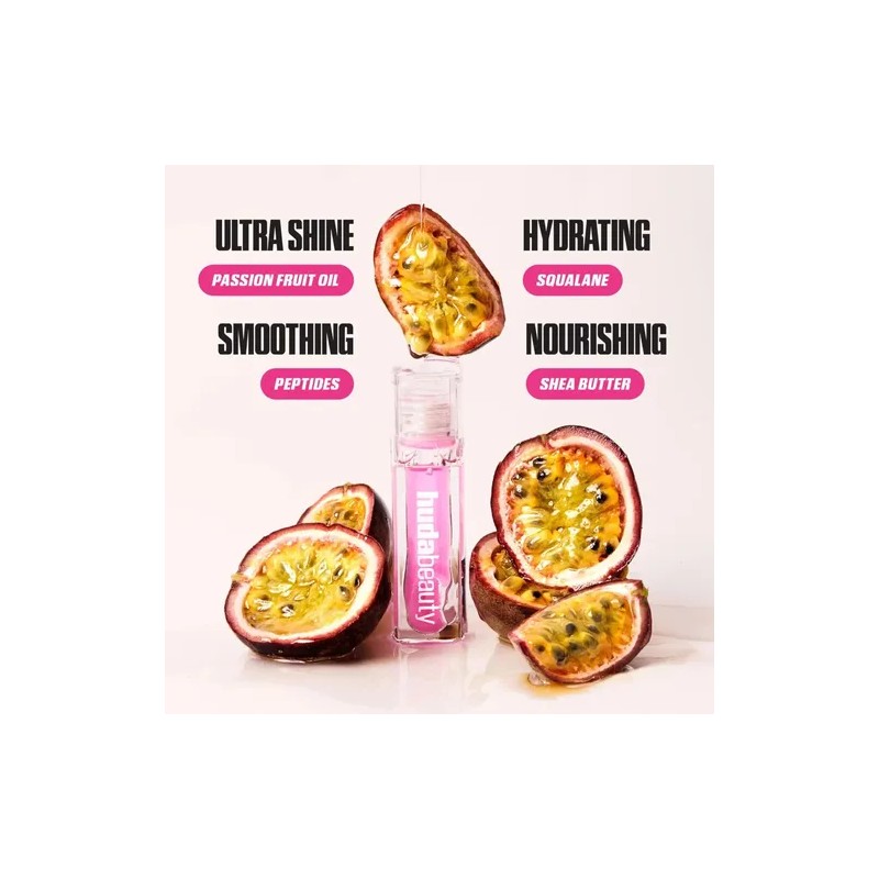 Huda Beauty Jelly Lip Oil Juicy Pink Lady Labial Hidratante