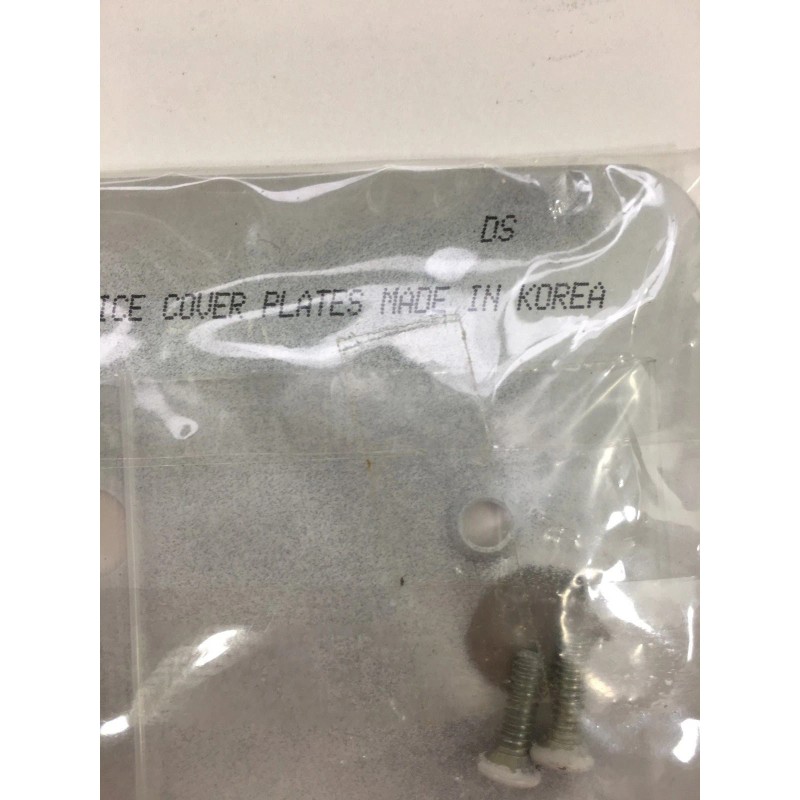 Amerelle Steel Despard Wall Plate - White, for Rocker Knob