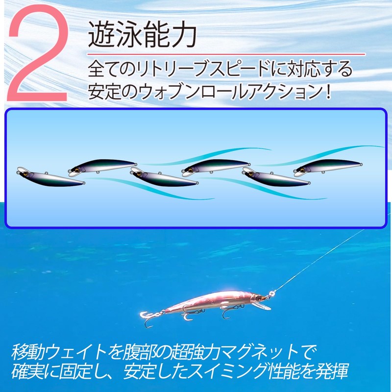 Duel TG Air Magnet Minnow Slim Floating, 145mm, 1.06 oz