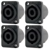 Neutrik 4x Neutrik NL4MP 4 Pole Speak On Connector Chassis