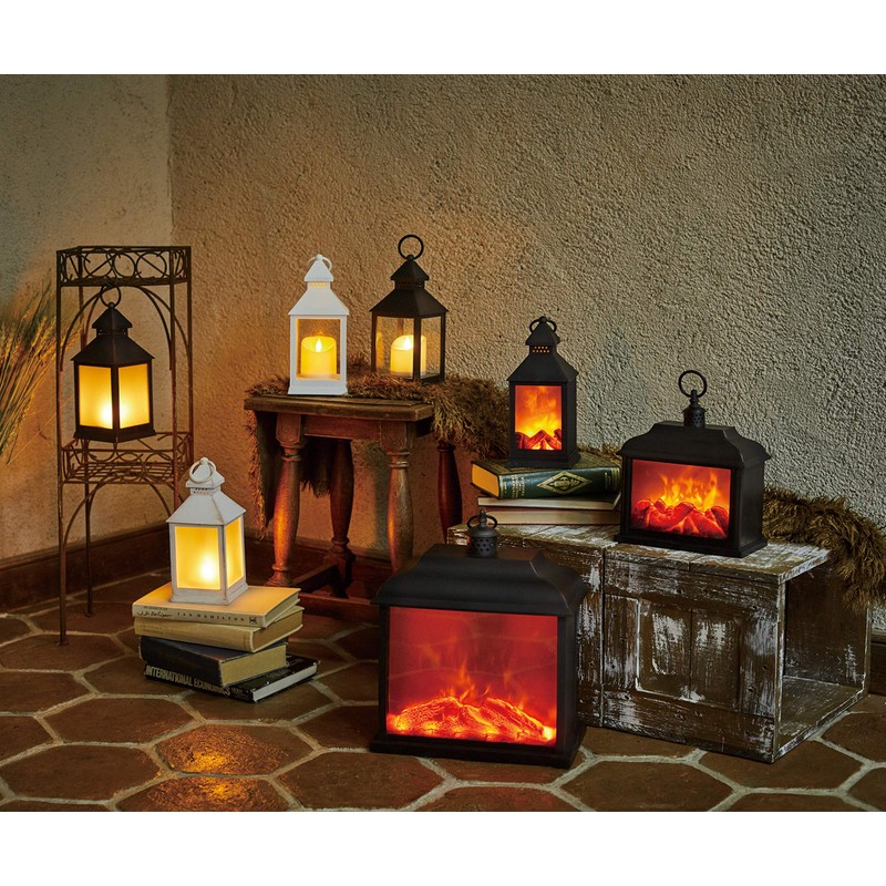 Kameyama Illuminine Mini Fire Lantern SBK Size: Approx. W4.1 inches
