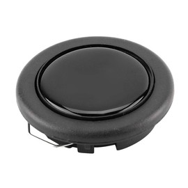 Steering Wheel Horn Button, Universal Modified Car Steering Wheel Center Horn Button Push Button Black for Most of Car