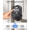 TEEHO Keypad Door Lock with Handle: Keyless Entry Door Lock
