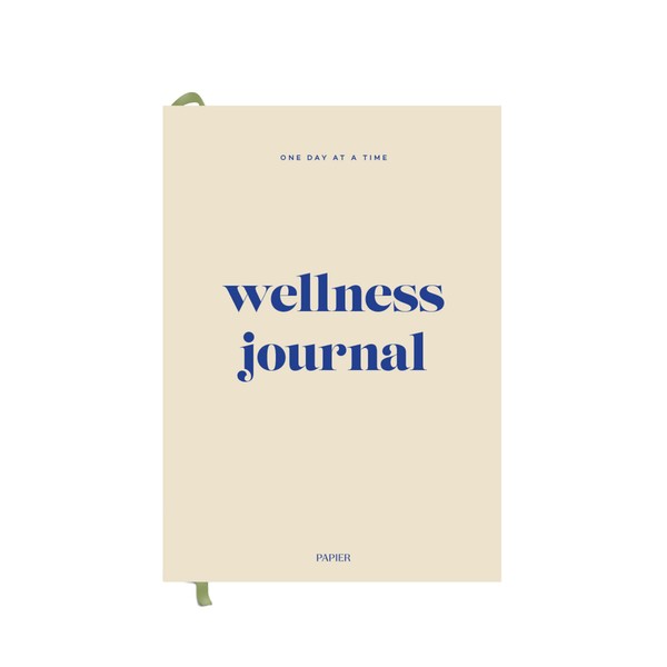 Papier Daily Wellness Journal Diary - Beige | Hardback Cover