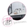 Healeved 6pcs Clear Travel Bag Set Portable Toiletry Cosmetic Organizer
