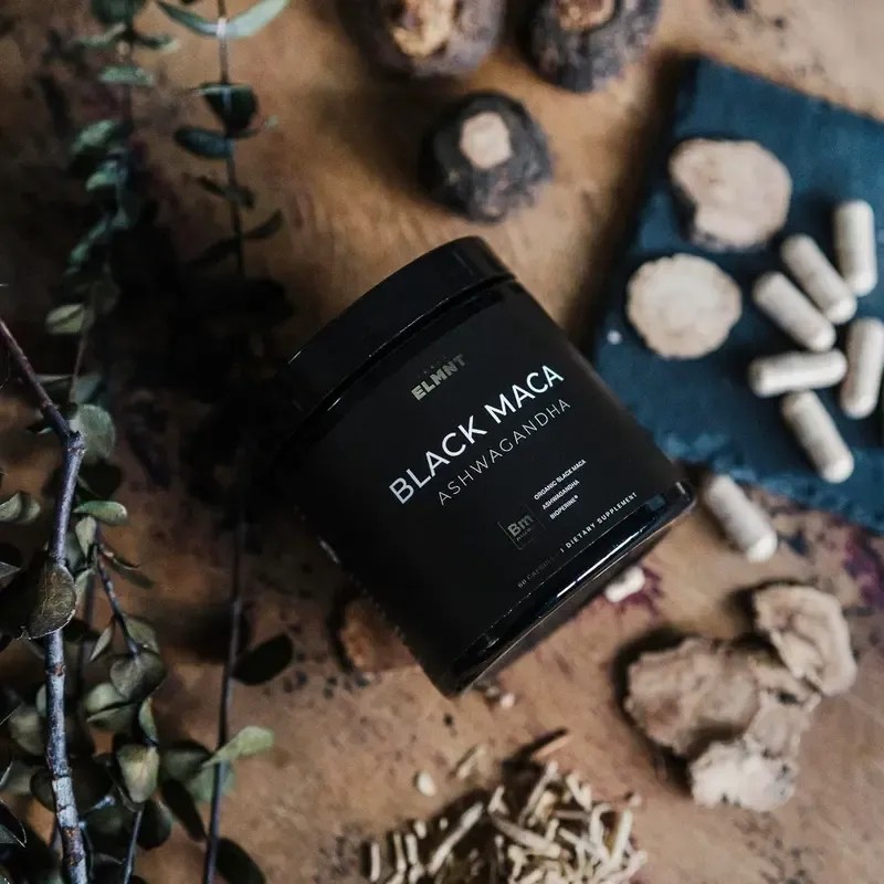 ELMNT 40x Strength Organic Black Maca Root w. Ashwagandha -