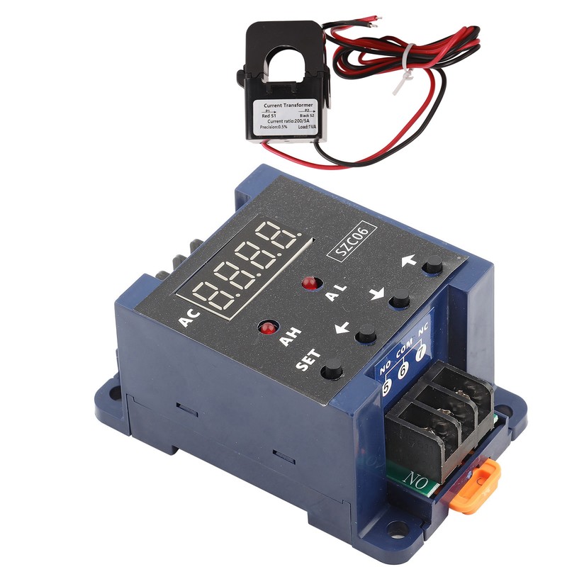 SZC06 AC Digital Ammeter 0.3‑50A Measure Range Upper Lower Limit