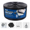Moyios 6in x 120ft Solar Panel Bird Mesh Black PVC