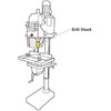 5/8" Drill Chuck Upgrade & Key fits - JET JDP-15
