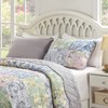 Greenland Home Emma Floral Patchwork Quilted Reversible Pillow Sham, Standard