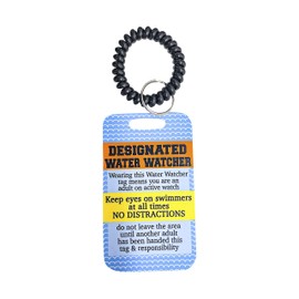 Pool Safety Bracelet - Water Watch Badge Tag for Kids, Beach & Vacation Swim Accessories