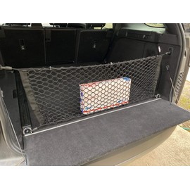 Trunk Envelope Style Automotive Elastic Mesh Cargo Net for Land Rover Discovery 2017-2024 - Premium Trunk Organizers and Storage - Luggage Net for SUV - Best Car Organizer for Land Rover Discovery