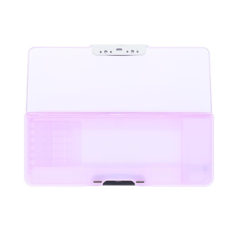 Sunstar Stationery S1314360 Matic Pencil Case, Horizontal Pita, Clear Violet
