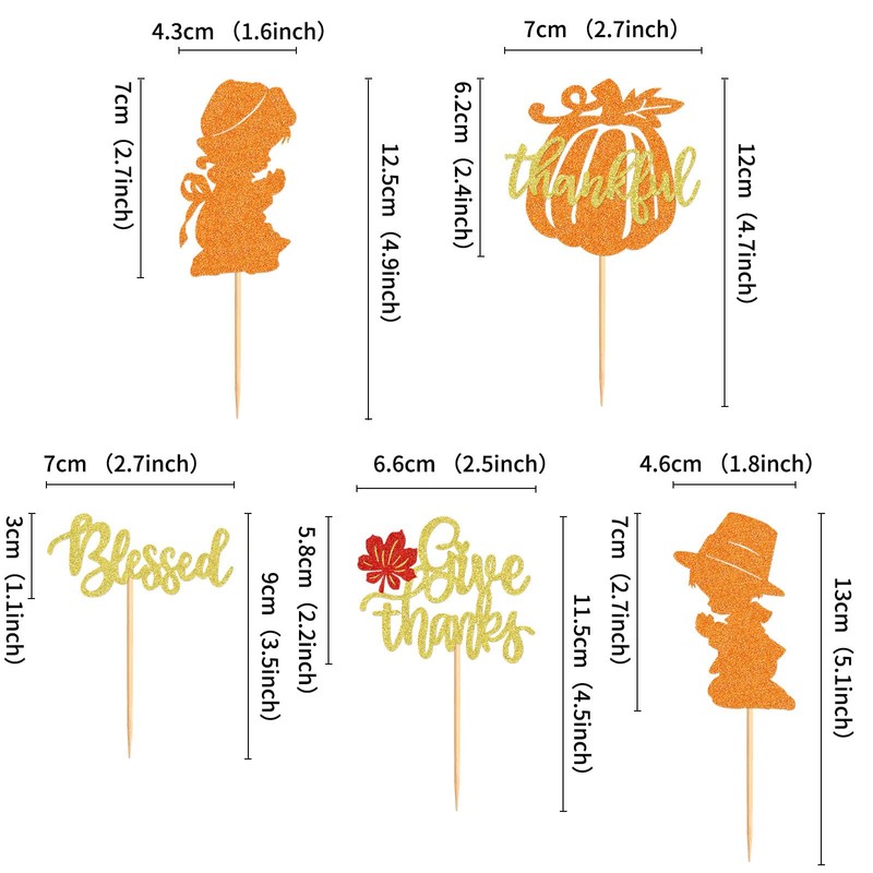 Keaziu - Paquete de 25 adornos para magdalenas de Acción