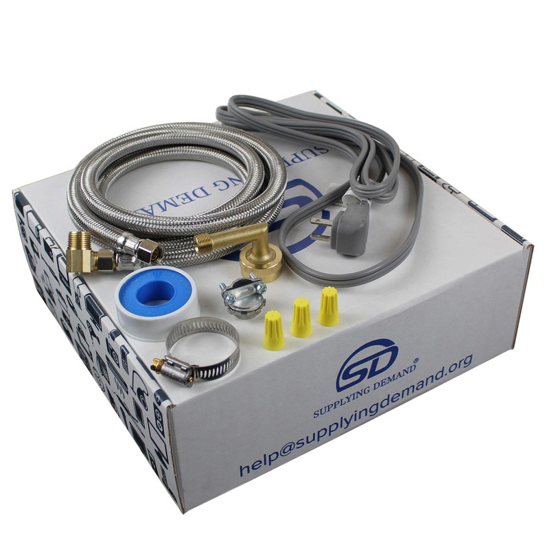 Supplying Demand 6572 Universal Dishwasher Install Kit 6 Feet Stainless
