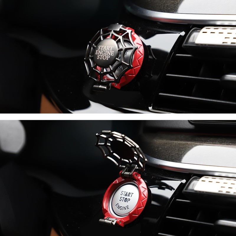TOMALL Car Push Start Button Cover Universal for Car Motorcycle