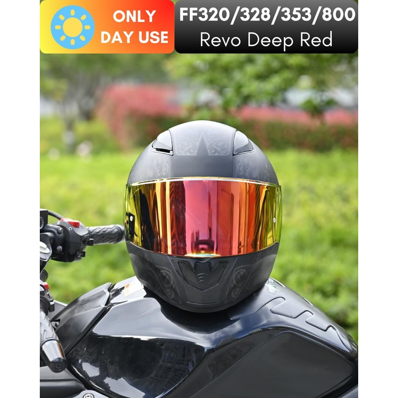Logto Compatible with LS2 FF353/320/328/800 Helmets Visor Tint Replacement Motorcycle