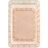 Set of 2 Nested Classic Rose Gold Mesh Wire Basket