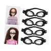 Gatuida 4pcs Mini Swimming Goggles Doll Glasses For Realistic Miniature