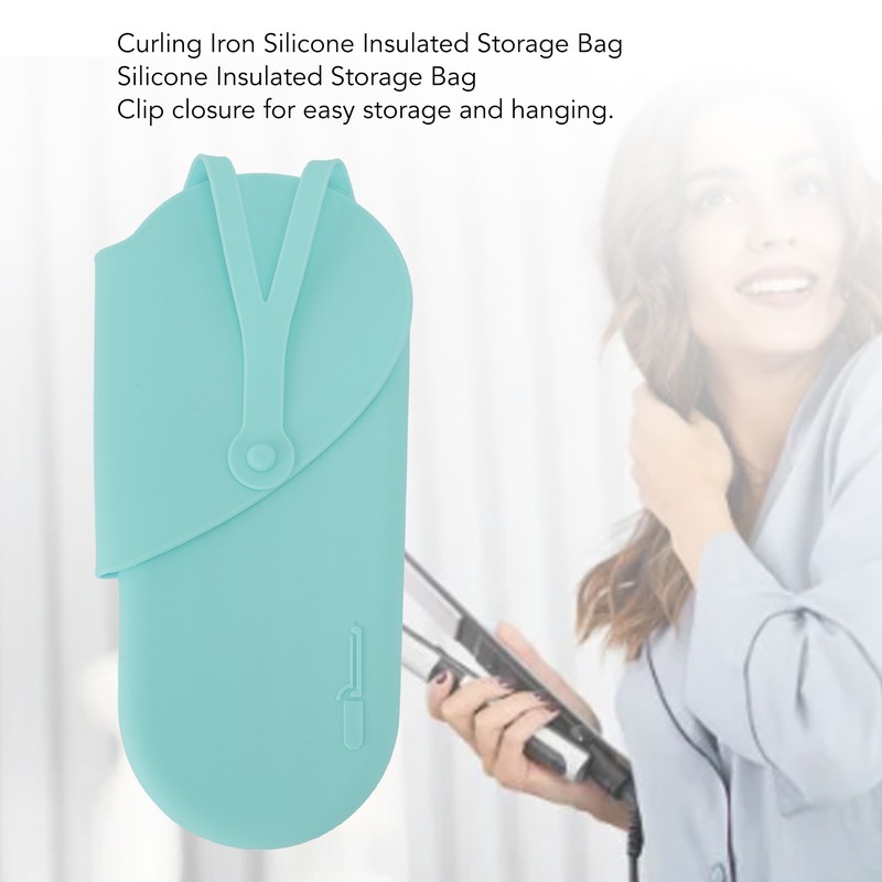 Silicone Heat Resistant Mat Pouch with Hanging Hole Portable Travel