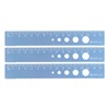 sourcing map Set of 3 Straight Ruler, 15 cm, Metric