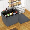 Taysisiter 20 Quart Tall Plastic Weave Storage Basket Bin with