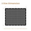 VICLLAX 70% Black Garden Shade Cloth Sun Shade Fabric –