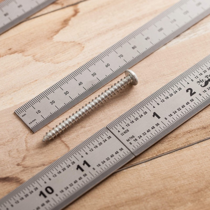 Mr. Pen- Machinist Ruler, 4 Pack, (6, 8, 12, 14