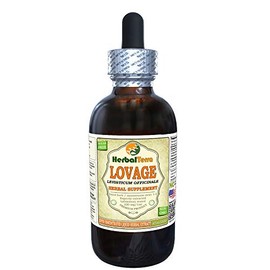 Lovage (Levisticum Officinale) Tincture, Organic Dried Root Liquid Extract (Brand Name: HerbalTerra, Proudly Made in USA) 4 fl.oz (120 ml)