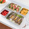 Stainless Steel Storage Container Set with Lid, Stackable Refrigerator Freezer