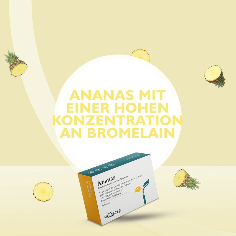 Nutracle Pineapple Bromelain 2400 GDU/g 45 Tablets 750mg - Natural