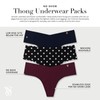 Victoria's Secret Women's No Show Thong Underwear, Panties for Women,