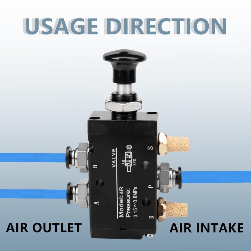 Innfeeltech 1 Pcs Air Hand Lever Operated Valve 5 Way