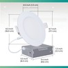 INFIBRITE 6 Inch 6000K Clear White 12W 1050LM LED Ceiling