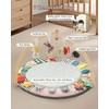 Suihuooo Baby Play Mat Activity Gym,6 Developmental Zones Tummy Time