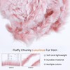 Timgle 12 Skeins Faux Fur Yarn Soft Chunky Fluffy Yarn