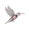 UNVAK Hummingbird Brooch for Women Rhinestone Hummingbird Brooch Pin Pink