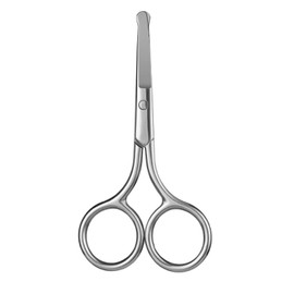 Nose Hair Scissors Nose Hair Scissors Nose Hair Scissors for Men Easy to Hold, Round Tip, Hard to Damage Skin, Safety Scissors, Silver