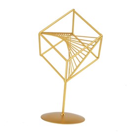 STOBAZA Metal Art Decoration Geometric Ornament Art Ornament for Home Office Decor