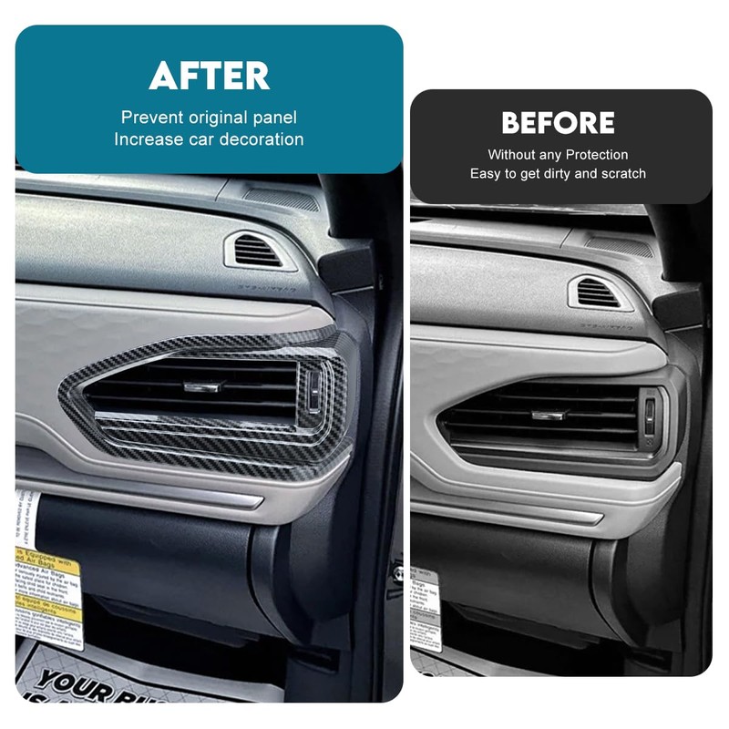 INTGET 2PCS Dashboard Side AC Vent Covers for 2026 2025