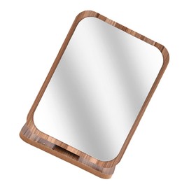 PACKOVE Desktop Rotatable Folding Mirror Simple Tabletop Beauty Mirror for Bedroom Dorm and Home Decor Viewing Angle Stable Base for Secure Use