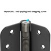 Hommyzone Adjustable Spring Door Hinge 4”X 4”, Stainless Steel Self-Closing
