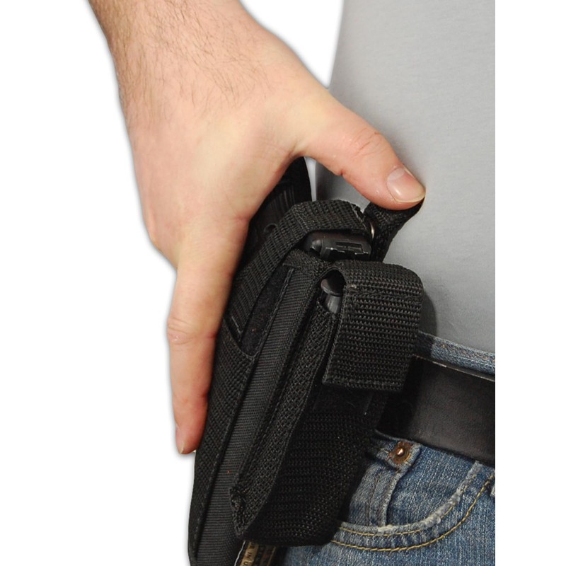 Barsony Gun OWB Belt Holster with Magazine Pouch for Springfield
