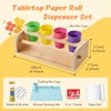 YOKUGO Kids Art Easel with Paper Roll Wooden Tabletop Paper