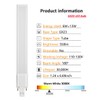Amazing power GX23 LED Bulbs, 6W LED 2-Pin PL Horizontal